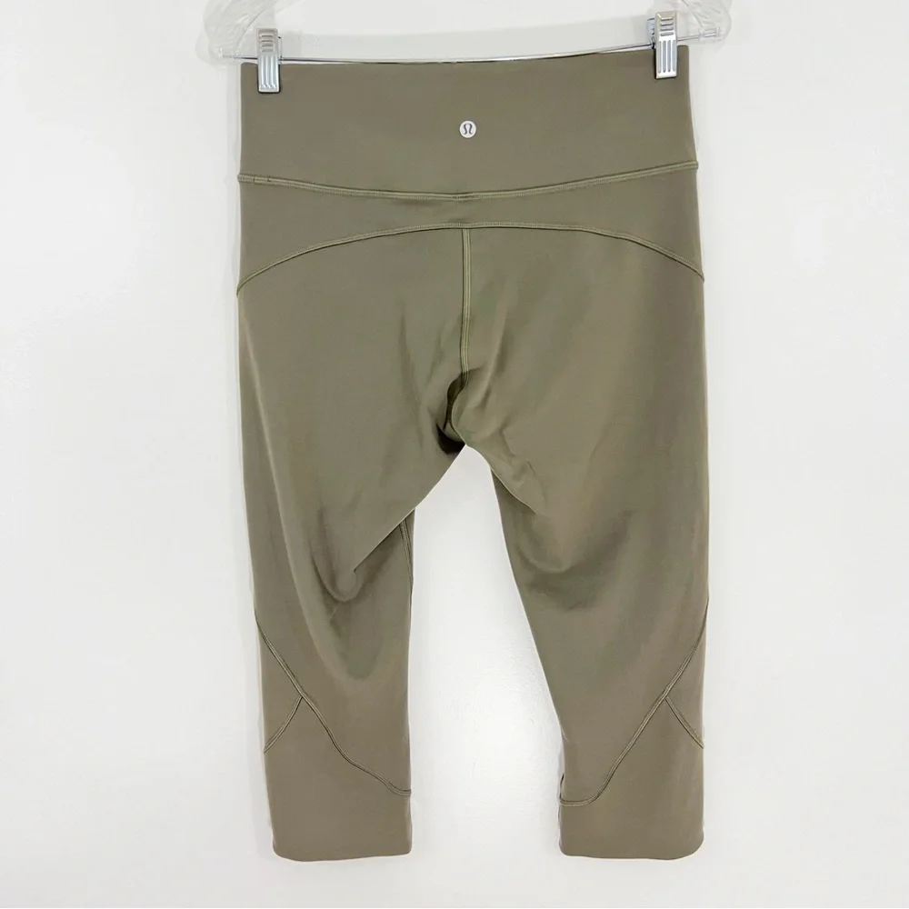 Lululemon In Movement Crop Everlux Legging In Sage Size 10